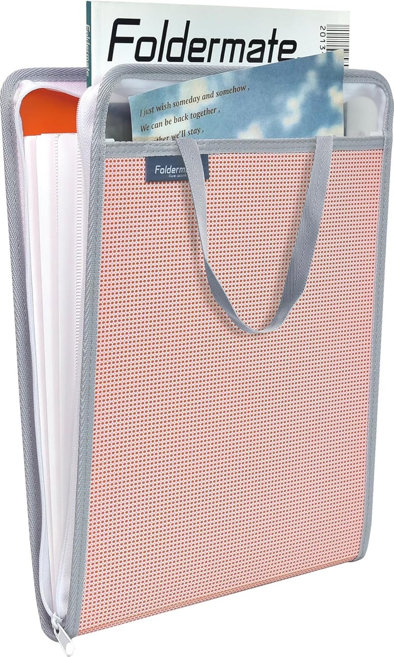 Foldermate حقيبة فولدر ميت القابلة للتوسع 4 جيوب، 3 علامات مع مقبض، A4، ألوان متنوعة، 12859 - عبوة من 02 - Image 2